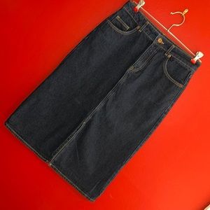 Denim Midi Skirt by Find. Sz S